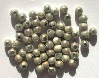 60 4mm Round Grey Miracle Beads